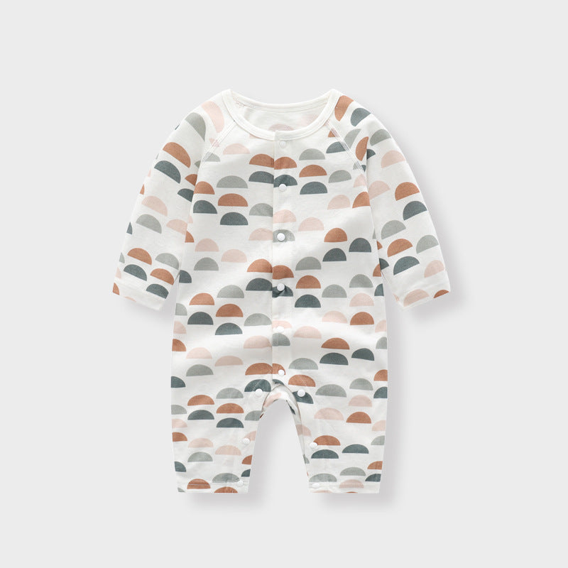 Ultra-Soft Bamboo Fiber Baby Jumpsuit – Whimsical Floral & Animal Prints