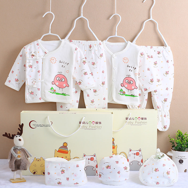 Cotton Newborn 7-Piece Clothing Set – Soft Essential Baby Outfit
