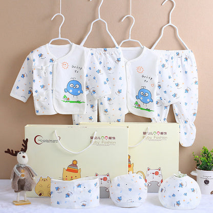 Cotton Newborn 7-Piece Clothing Set – Soft Essential Baby Outfit
