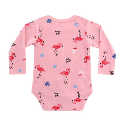 Newborn Baby Rainbow Long-sleeved Triangle Bodysuit