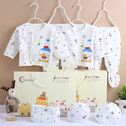 Cotton Newborn 7-Piece Clothing Set – Soft Essential Baby Outfit