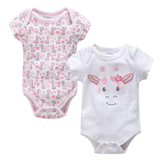 Sleeveless Baby Bodysuits Clothes Newborn Baby Clothes - 2-Pack Set