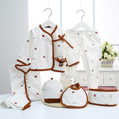 Cotton Newborn 7-Piece Clothing Set – Soft Essential Baby Outfit
