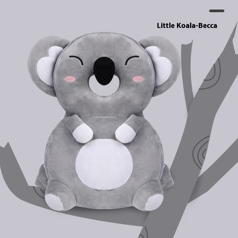 Ultra-Soft Plush Baby Head Protection Backpack – Whimsical Animal Designs