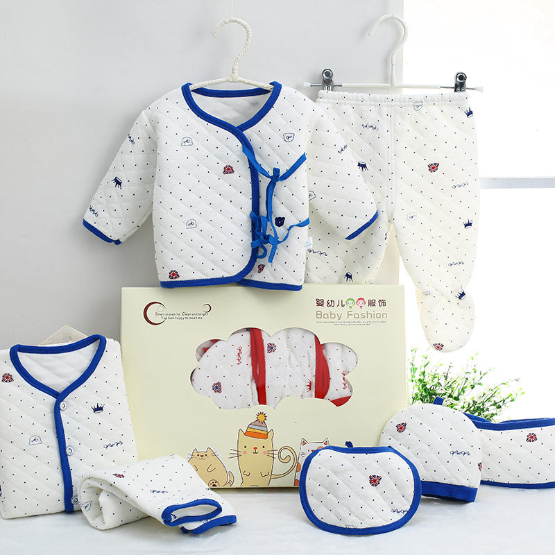 Cotton Newborn 7-Piece Clothing Set – Soft Essential Baby Outfit