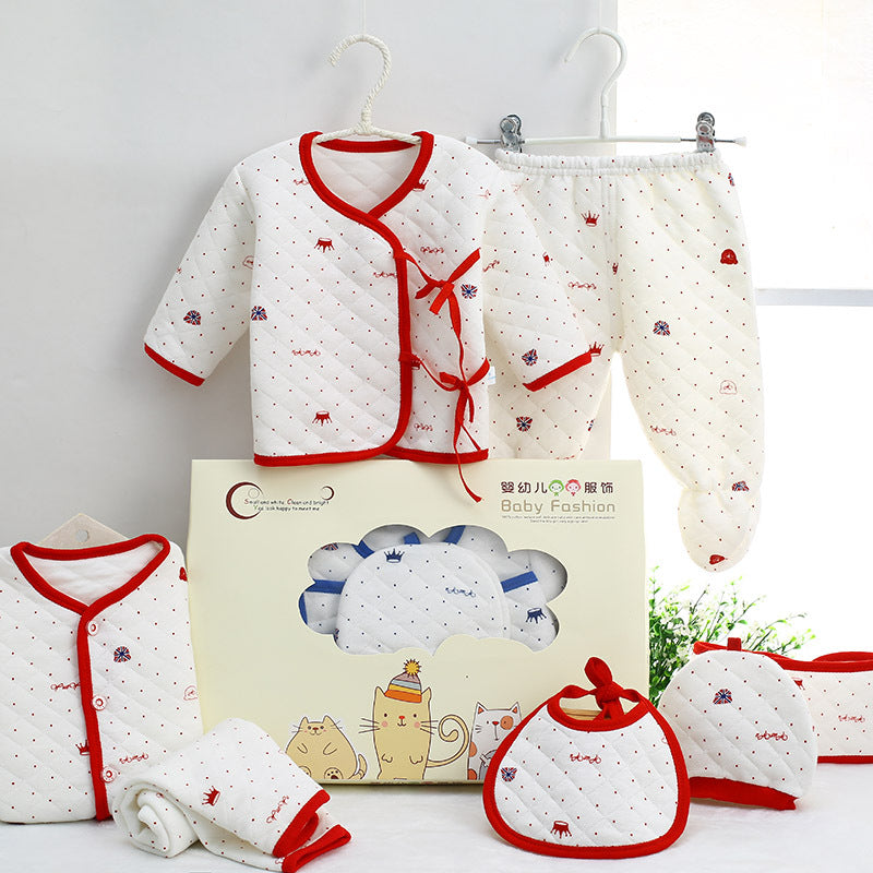 Cotton Newborn 7-Piece Clothing Set – Soft Essential Baby Outfit