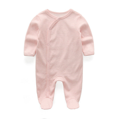 Soft Cotton Newborn Baby Bodysuit 3-Pack – Long Sleeve Owl Print Set