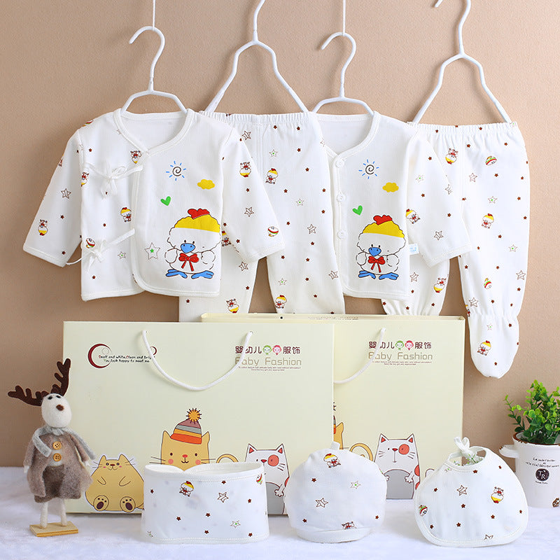 Cotton Newborn 7-Piece Clothing Set – Soft Essential Baby Outfit