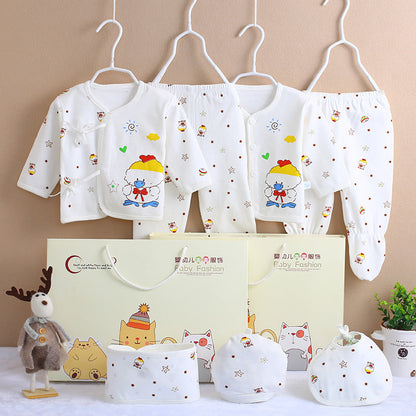 Cotton Newborn 7-Piece Clothing Set – Soft Essential Baby Outfit