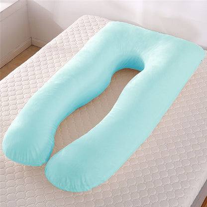 Cooling Ice Silk U-Shaped Maternity Support Pillow – Full Body Comfort