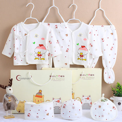 Cotton Newborn 7-Piece Clothing Set – Soft Essential Baby Outfit