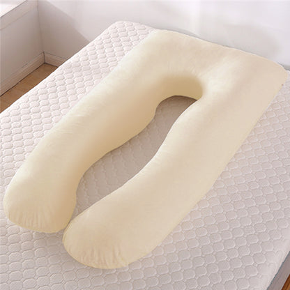 Cooling Ice Silk U-Shaped Maternity Support Pillow – Full Body Comfort